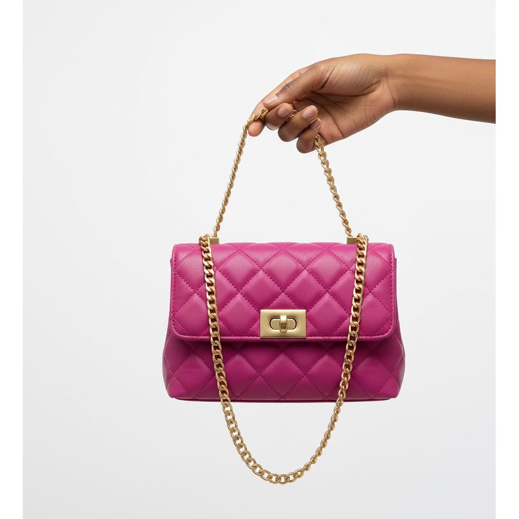 Chain Crossbody Shoulder Square Bag.