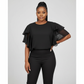 Half-sleeved Waltz Blouse Top.