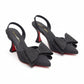 Women's Glitter Crystal luxury heels.