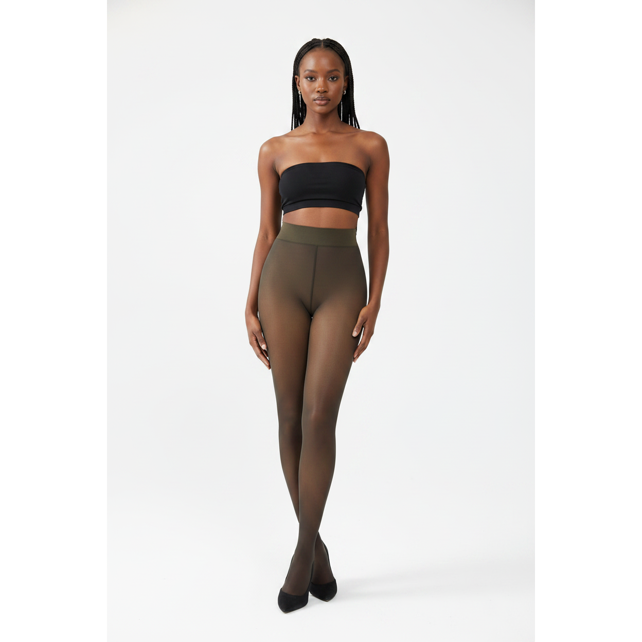 Translucent Thermal Fleece-Lined Stockings
