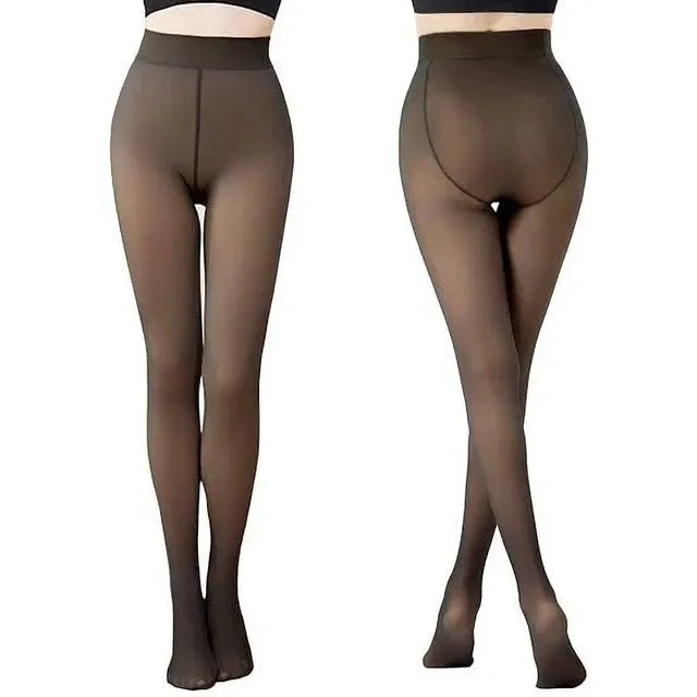 Translucent Thermal Fleece-Lined Stockings
