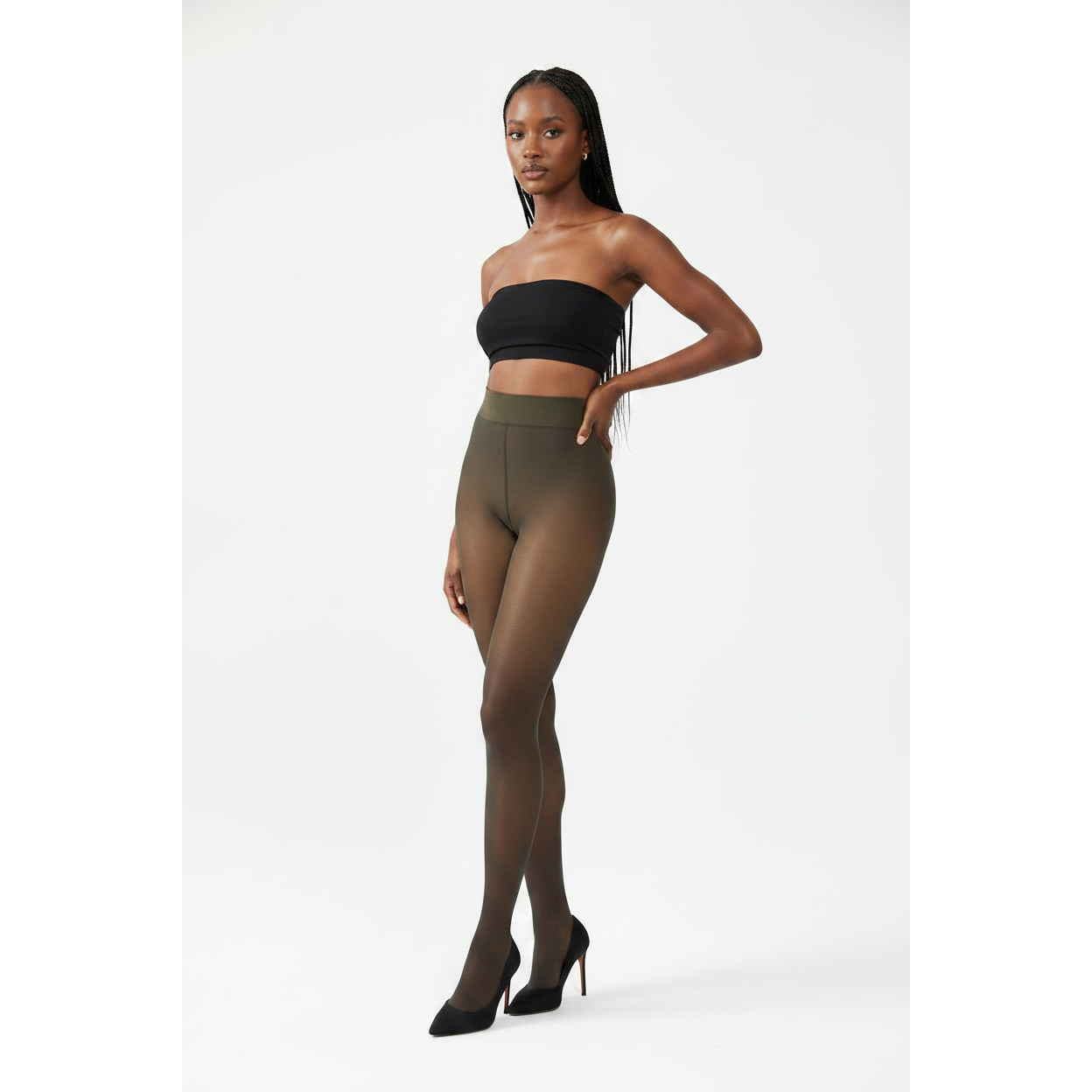 Translucent Thermal Fleece-Lined Stockings