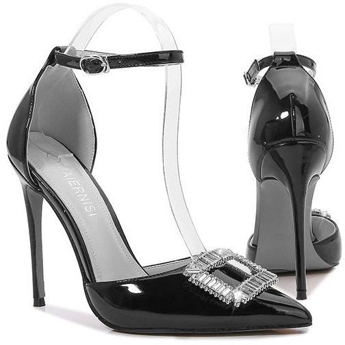 Cristal Butterfly pointed toe high heel