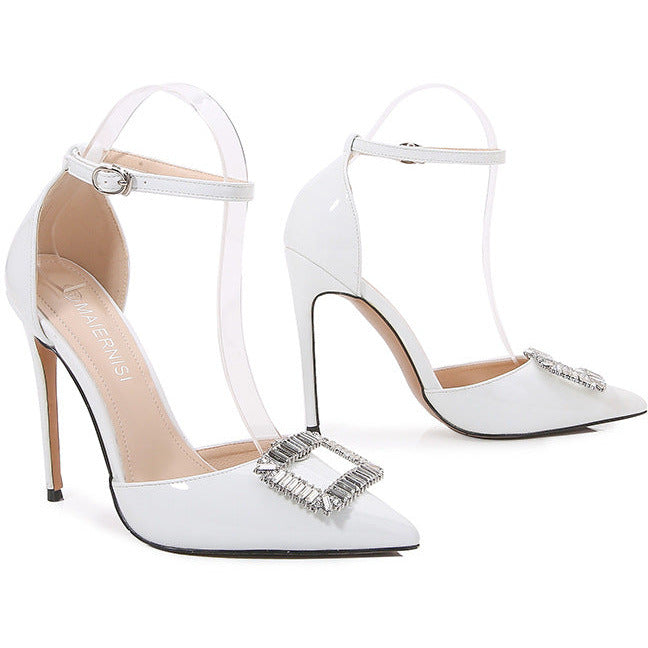 Cristal Butterfly pointed toe high heel
