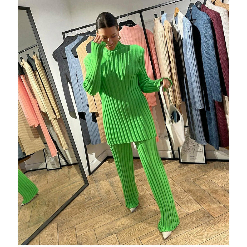 Long sleeve Sweater Kniited Set 