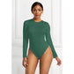 Long Sleeve O-neck Sexy Bodysuit