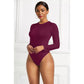 Long Sleeve O-neck Sexy Bodysuit