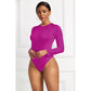 Long Sleeve O-neck Sexy Bodysuit