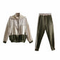 Metallic Satin Hooded Tracksuit