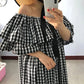 Ruffles Plaid Dress