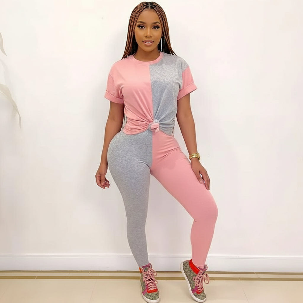 Patchwork Two Pieces Set