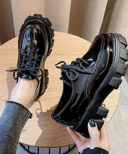 platform leather Ladies shoes