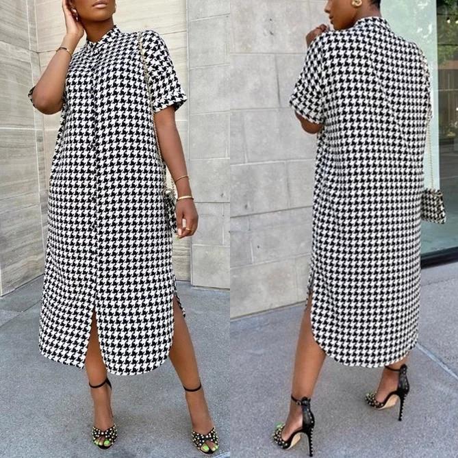 Plaid Shirt Dress.