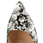 FLOWER PRINTED TOE HEEL