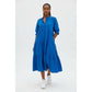 Puff Sleeve Loose Long Dress 