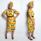 off shoulder ankara dress - YELLOW SUB TRADING 
