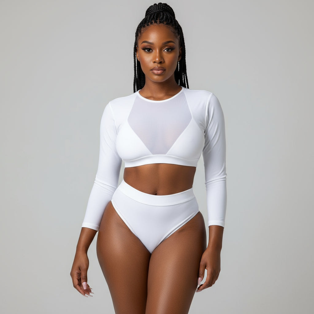 Highly waisted bikini set