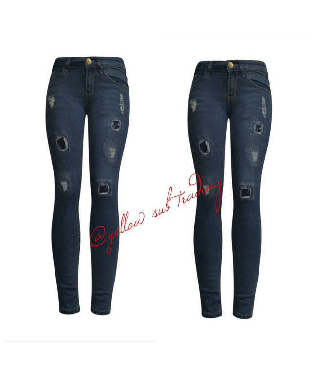YST-1038 skinny jeans - YELLOW SUB TRADING 