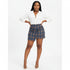 Plaid Mini Skirt - YELLOW SUB TRADING 