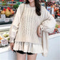 Loose Casual Pullover Long sleeve knitte sweater 