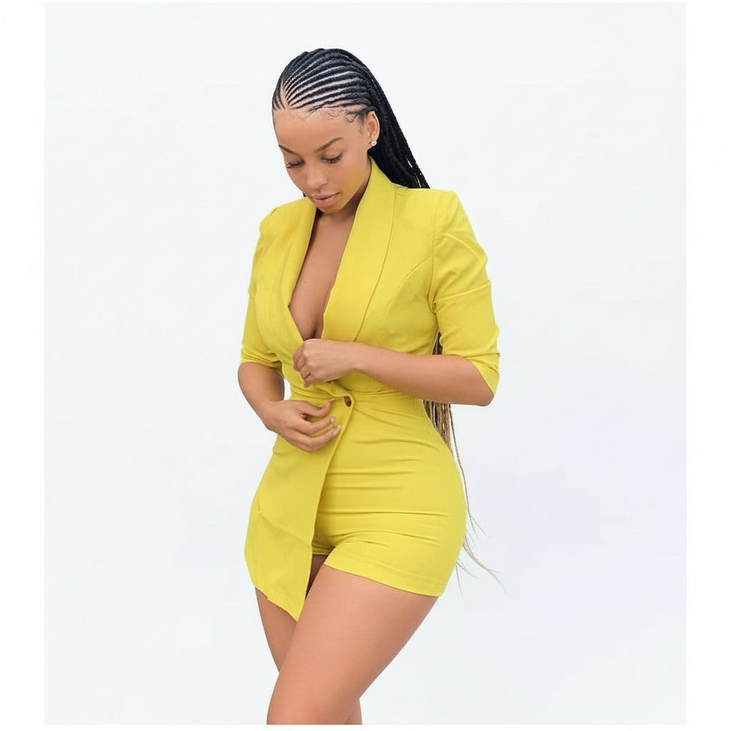 Blazer Romper - YELLOW SUB TRADING 