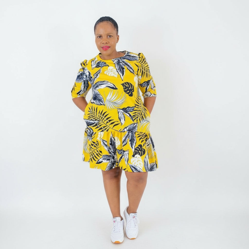 Floral Print Midi Dress 