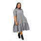 3 Quarter Sleeve Amo Dress - YELLOW SUB TRADING 
