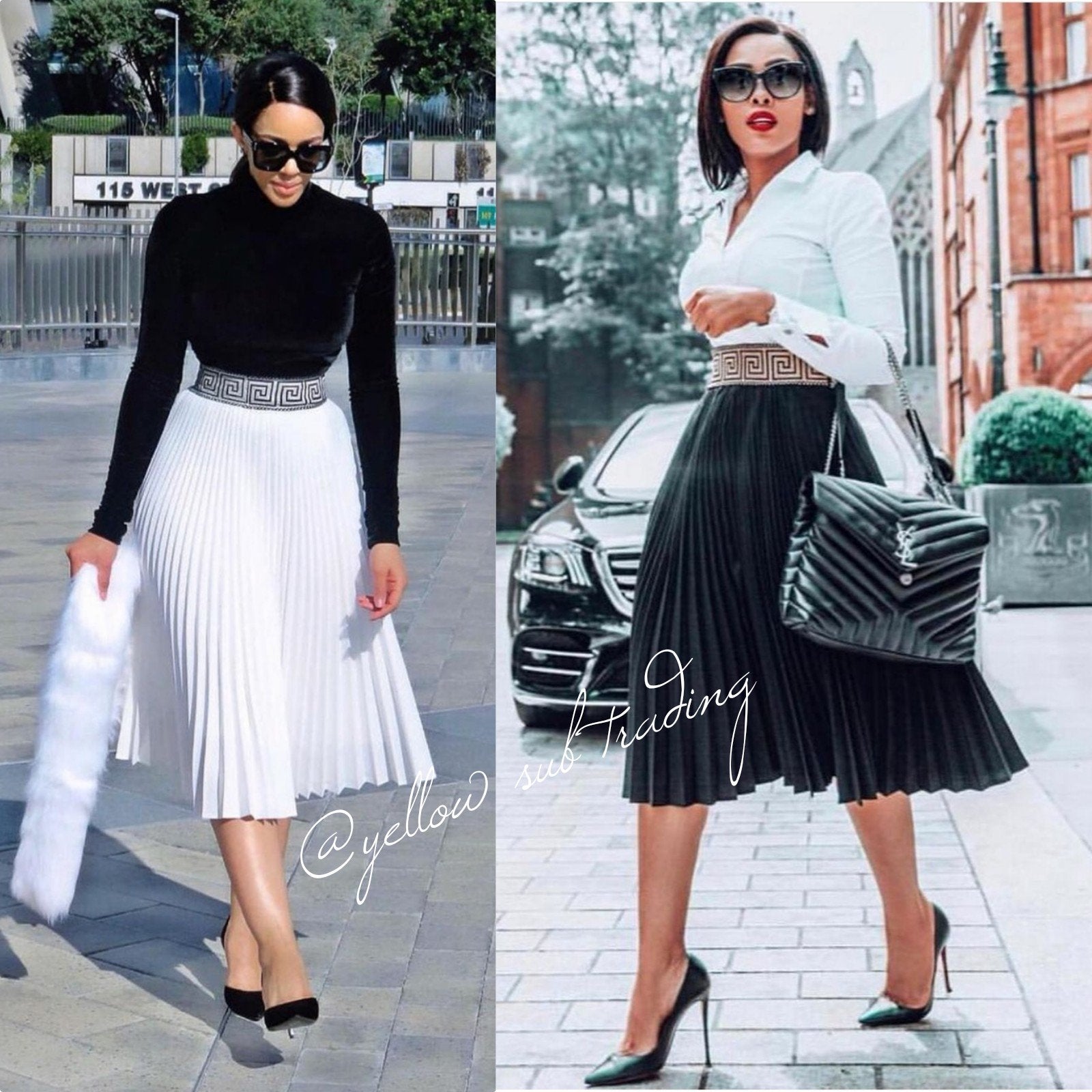 Pleated maxi Skirt 