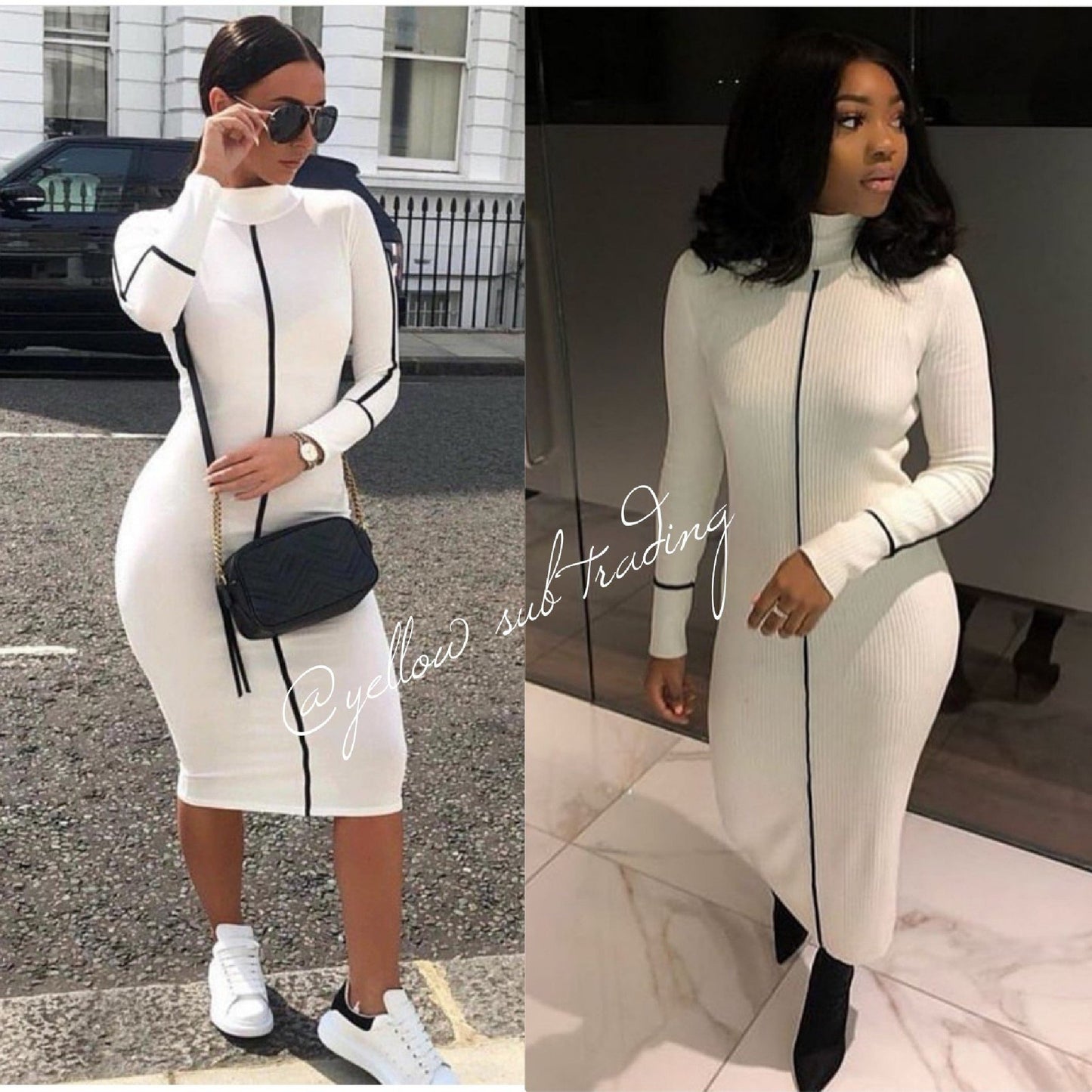 Turtleneck Bodycon Dress