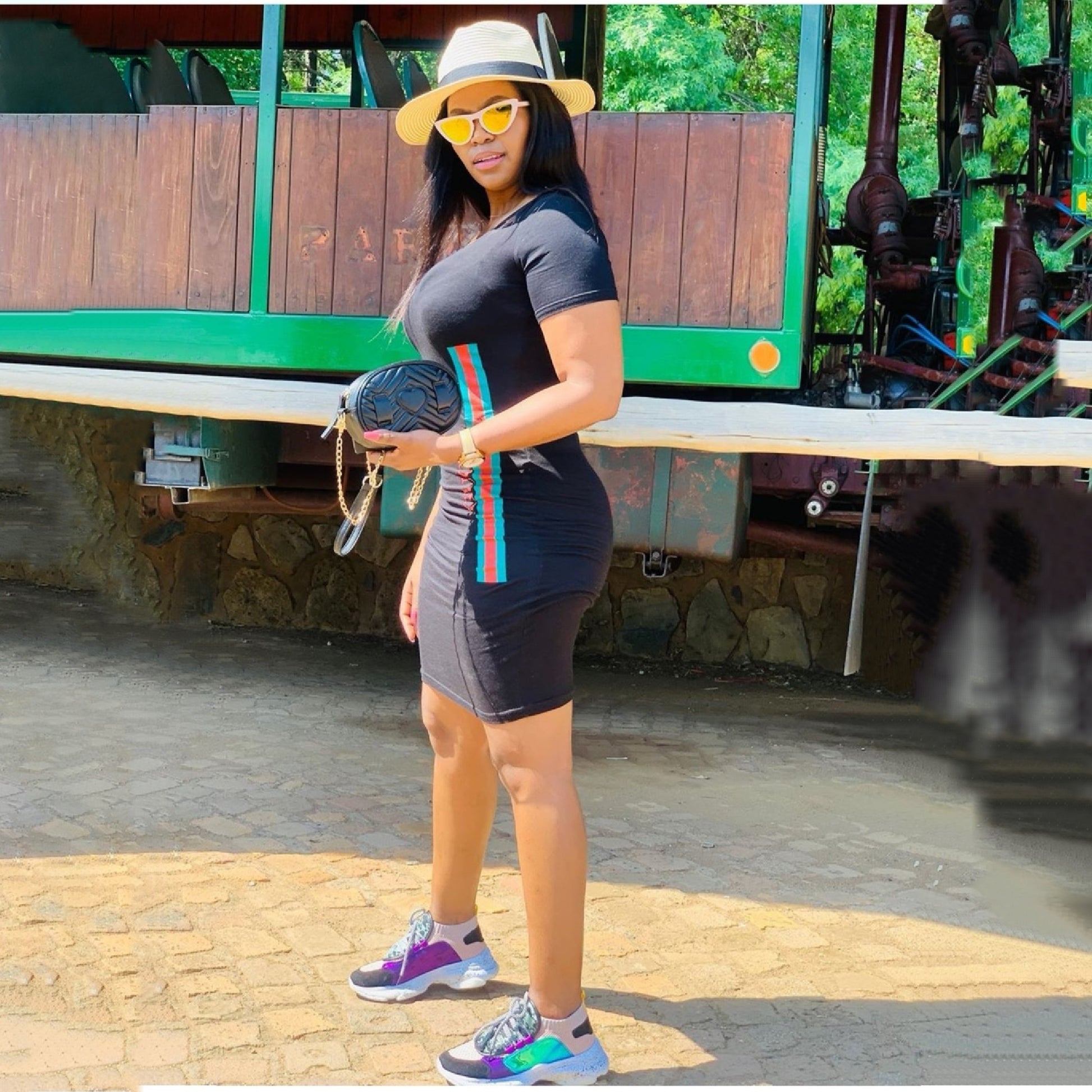 Lace Up Chunky Platform Sneakers - YELLOW SUB TRADING 