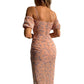 Floral Print Backless Dress