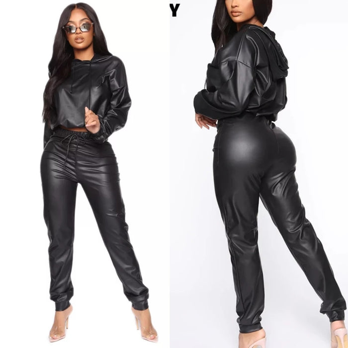 Hooded Faux Two Piece Sets