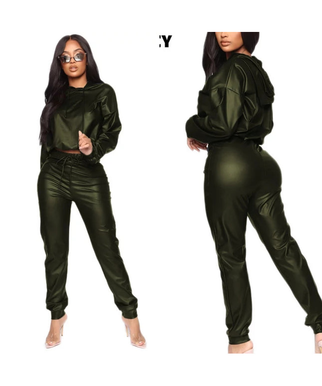 Hooded Faux Two Piece Sets