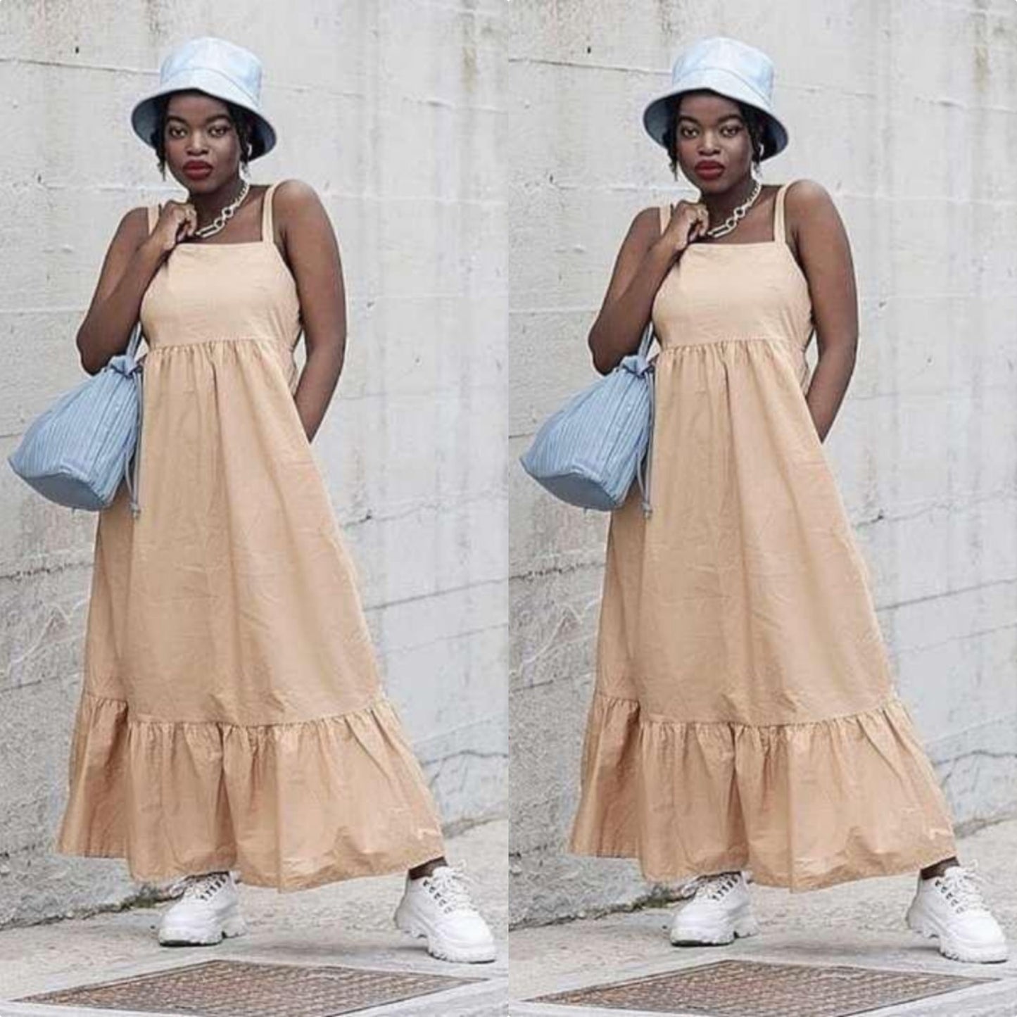 Sleeveless Maxi Dres 