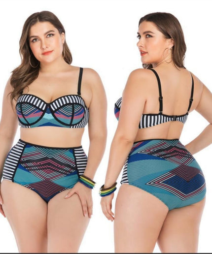 Colourful Two Piece swimming set 