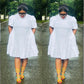 Puff Short Sleeve Bubble Dress