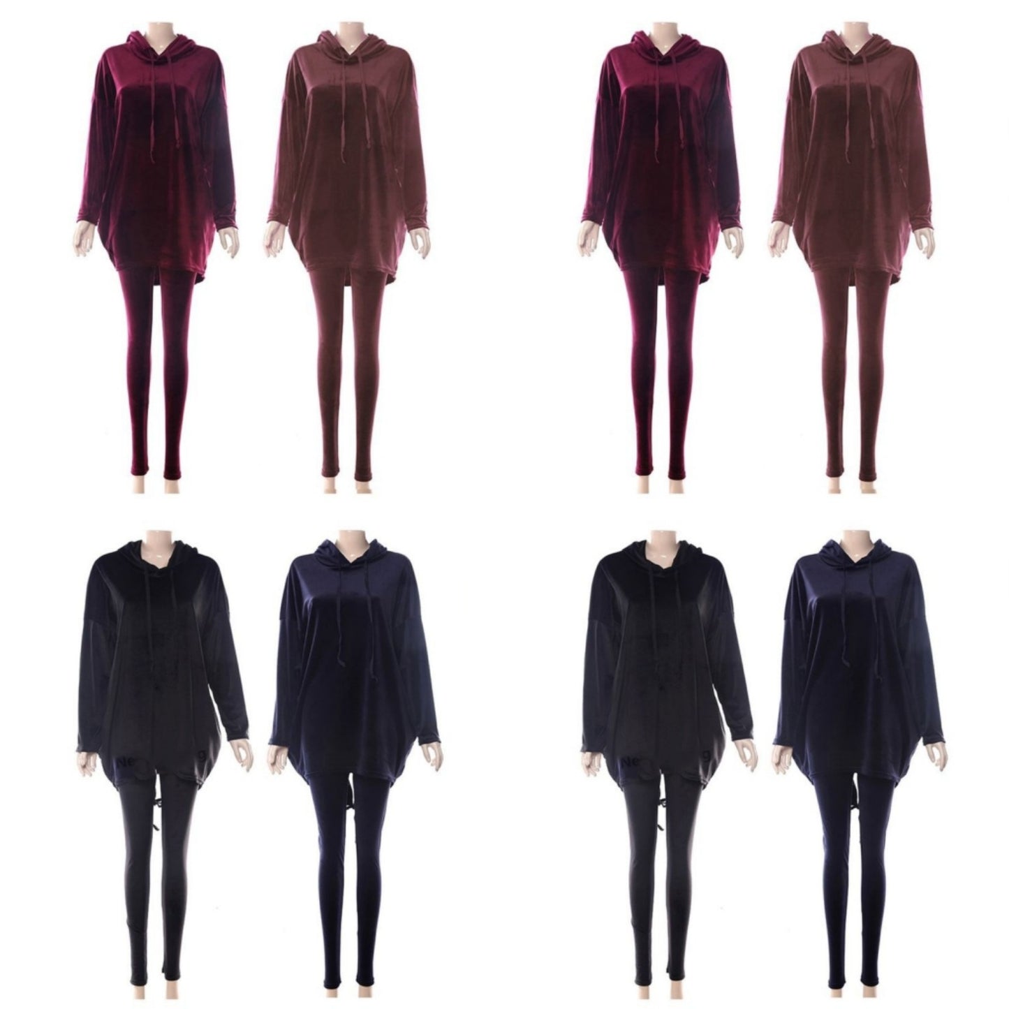 Drawstring Velvet Set 