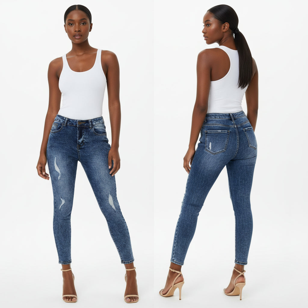 High Waisted skinny jeans