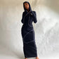 Hooded Bodycon Long Sleeve Dress