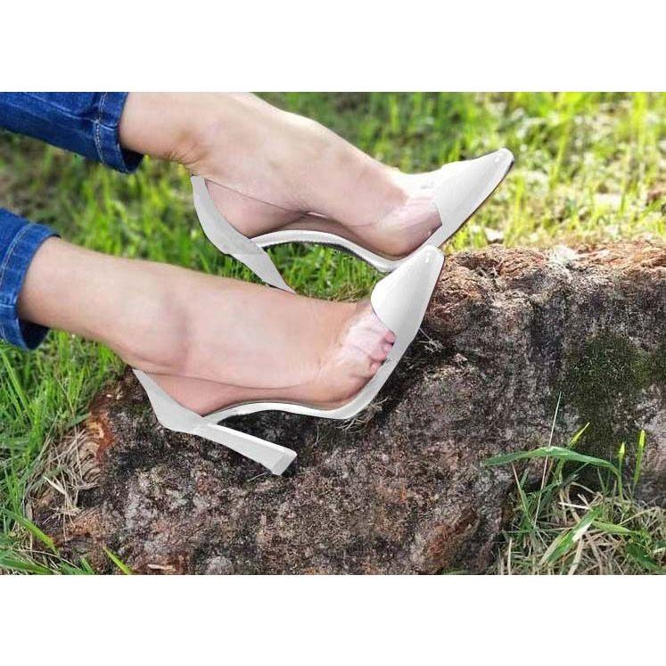 Casual Pointed Toe Short Heel Sandals