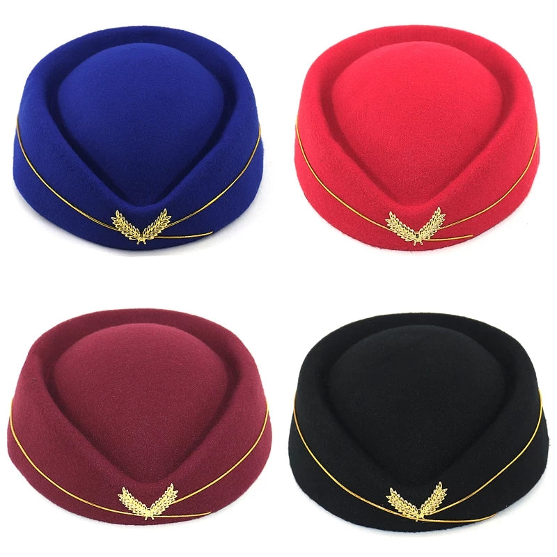 Ladies Wool hostess Fashion hat - YELLOW SUB TRADING 