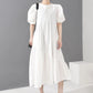 Loose Puff Sleeve Maxi Dress