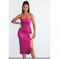 Sleeveless Side Slit Dress