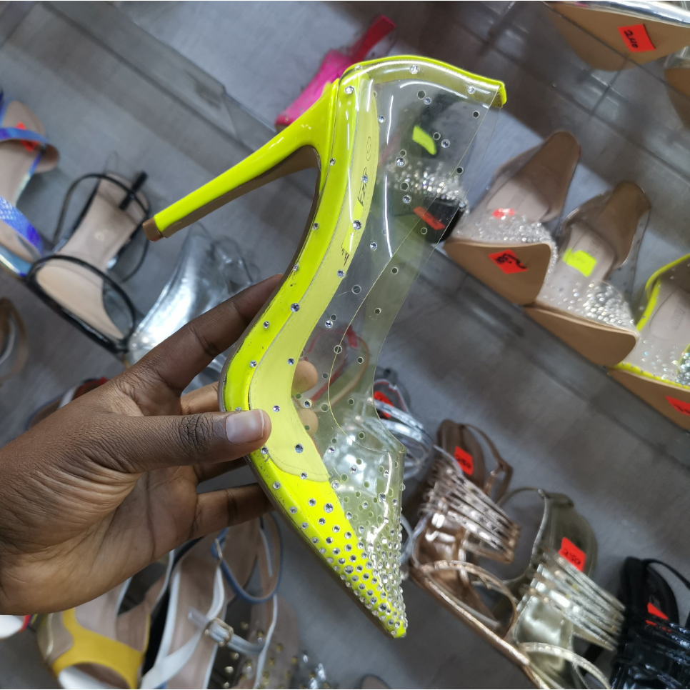 PVC Pumps Stilettos High Heels Shoes 