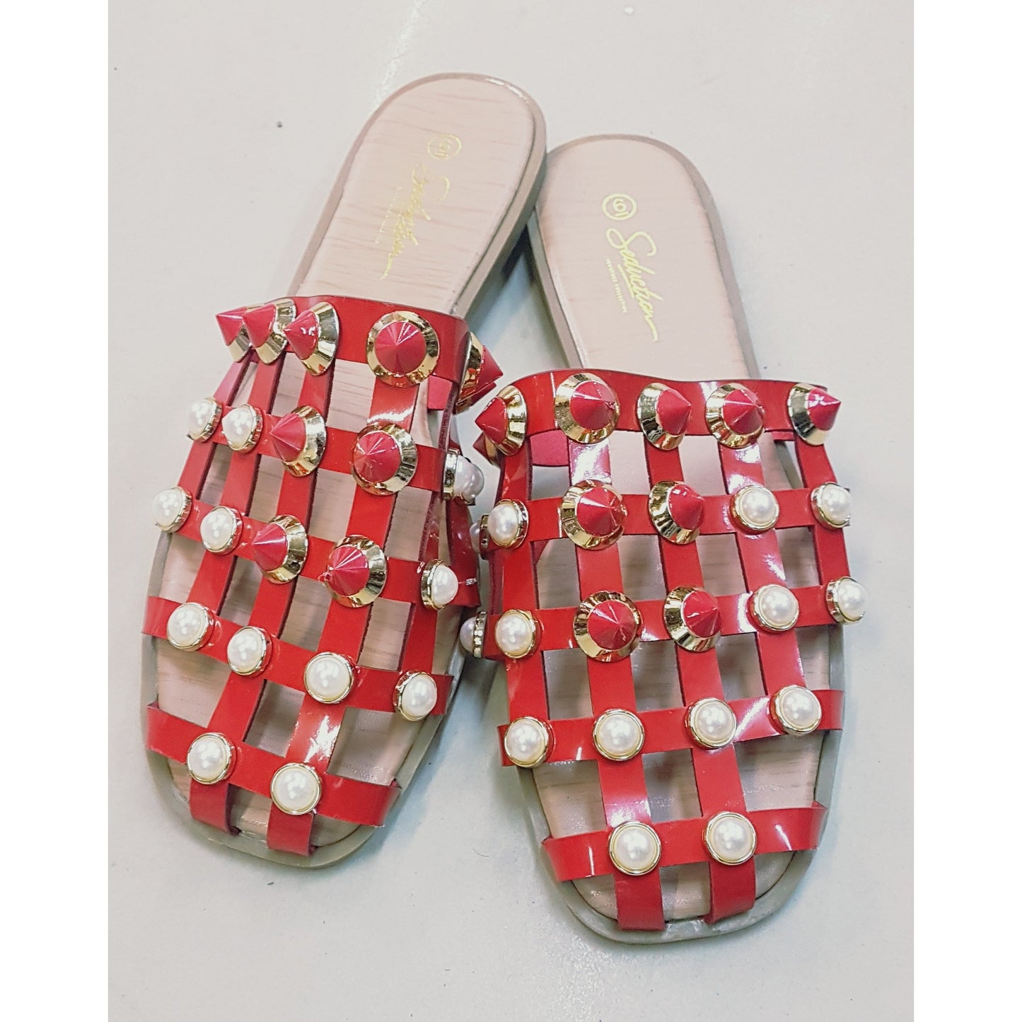 Studded Flat Sandals