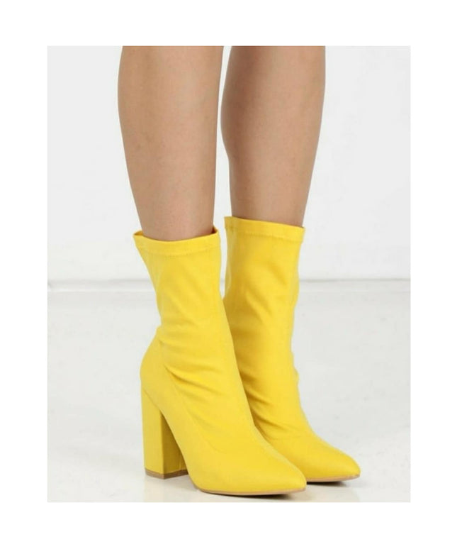 Stretch Fabric  Ankle Boots