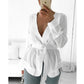 V-Neck Button up Blouse 