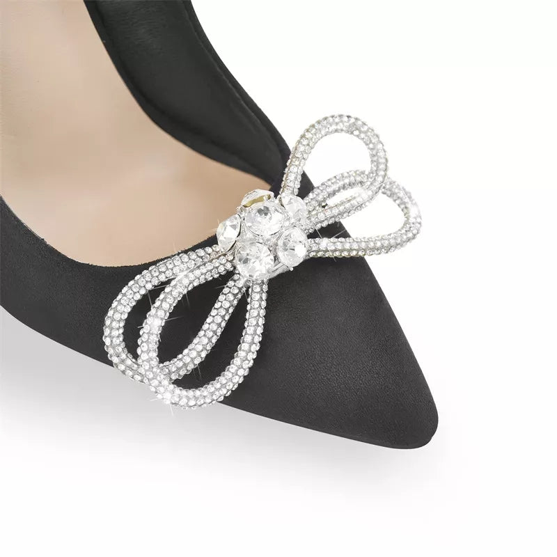 Cristal Butterfly pointed toe high heel
