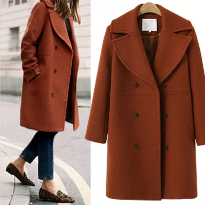 Turn-Down Collar Coat