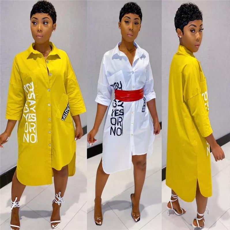 Button Up Shirt Dress — YELLOW SUB TRADING